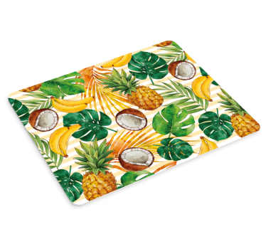 Tappetino mouse con motivi e texture frutti tropicali - TenStickers