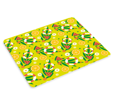 Tappetino mouse con motivi e texture tropici estivi giocosi - TenStickers