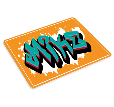 Tappetino mouse personalizzabile stile graffiti vivace - TenStickers