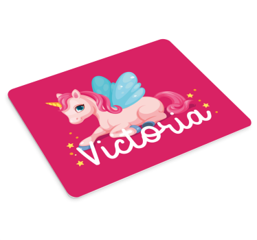 Tappetino mouse personalizzabile design unicorno carino - TenStickers