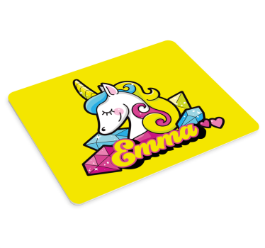Tappetino mouse personalizzabile arte di unicorno - TenStickers