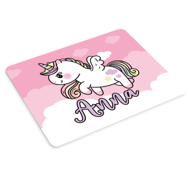 Tappetino mouse gaming fantasia di unicorno carino - TenStickers