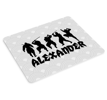Tappetino mouse gaming silhouette di ninja - TenStickers