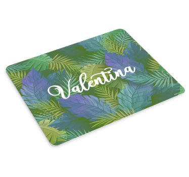 Tappetino mouse personalizzabile foglie tropicali - TenStickers