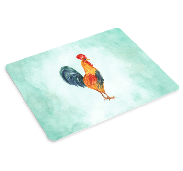 Tappetino mouse originale illustrazione gallo colorato - TenStickers