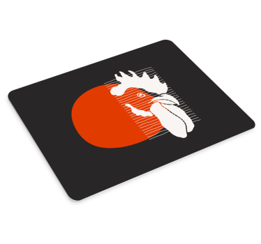 Tappetino mouse originale astratto rosso audace - TenStickers