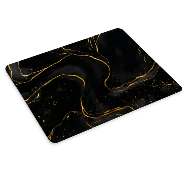 Tappetino mouse con motivi e texture vortice nero elegante - TenStickers