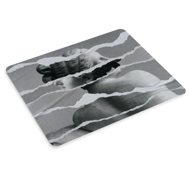 Tappetino mouse originale composizione ritratto strappato - TenStickers