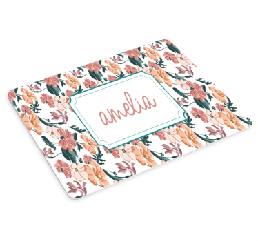 Tappetino mouse personalizzabile nome botanico - TenStickers