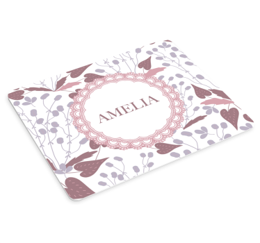 Tappetino mouse personalizzabile composizione floreale - TenStickers
