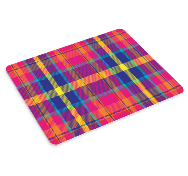 Tappetino mouse con motivi e texture motivo checkered vivace - TenStickers