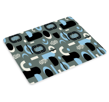 Tappetino mouse con motivi e texture foglie geometriche - TenStickers