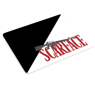 Tappetino mouse personalizzabile arte ispirata a scarface - TenStickers