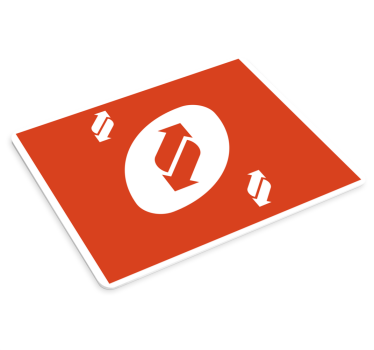 Tappetino mouse originale simbolo circolare bold - TenStickers