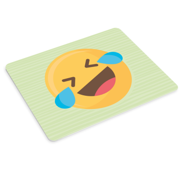 Tappetino mouse originale espressione emoji sorridente - TenStickers