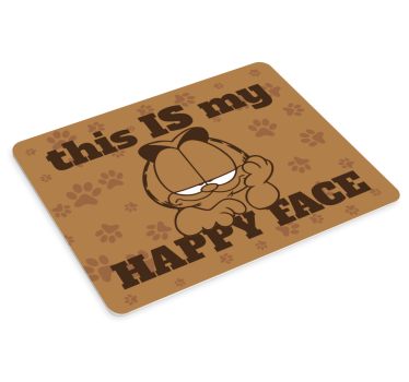 Tappetino mouse originale garfield espressione felice - TenStickers