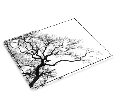Tappetino mouse con motivi e texture silhouette rami nudi - TenStickers