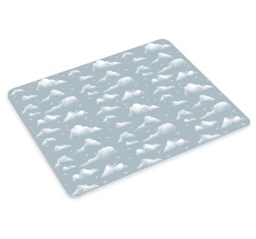 Tappetino mouse con motivi e texture nuvole soffici - TenStickers