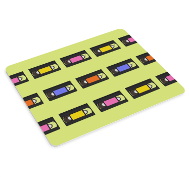 Tappetino mouse originale ripetizioni cassette colorate - TenStickers
