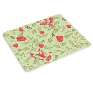 Tappetino mouse con motivi e texture tema floreale - TenStickers