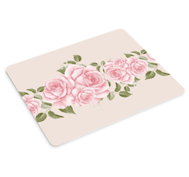 Tappetino mouse originale composizione di rose elegante - TenStickers