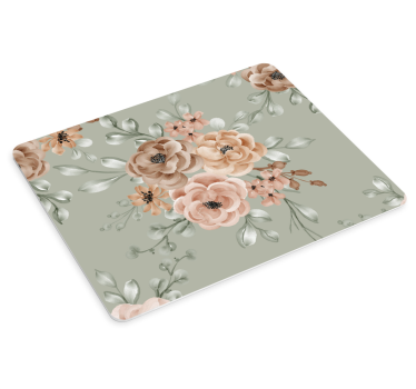 Tappetino mouse originale con accenti floreali - TenStickers