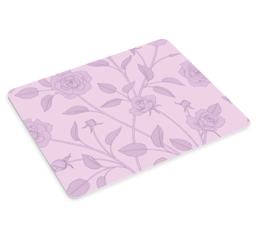 Tappetino mouse con motivi e texture rosa astratta - TenStickers