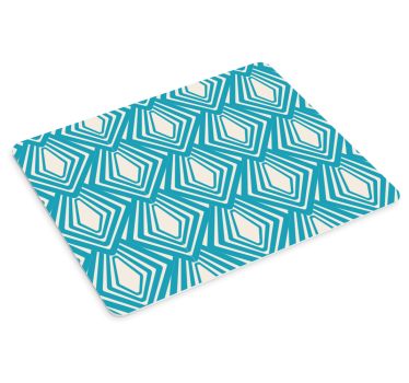 Tappetino mouse con motivi e texture forme blu angolari - TenStickers