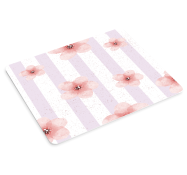 Tappetino mouse con motivi e texture motivo floreale a righe - TenStickers