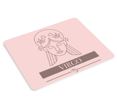 Tappetino mouse personalizzabile simbolo zodiacale vergine - TenStickers