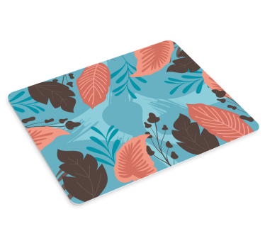 Tappetino mouse con motivi e texture foglie botaniche - TenStickers