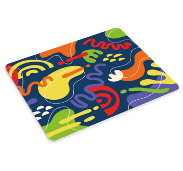Tappetino mouse con motivi e texture spirali astratte vivaci - TenStickers