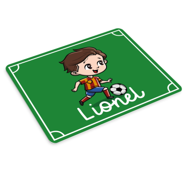 Tappetino mouse personalizzabile personaggio calcio giocoso - TenStickers