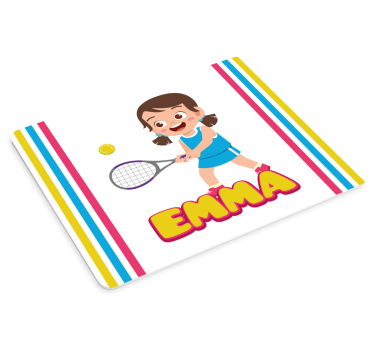 Tappetino mouse personalizzabile giocatore di tennis animato - TenStickers