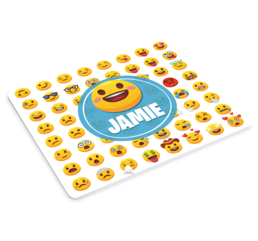 Tappetino mouse personalizzabile con motivo emoji felici - TenStickers