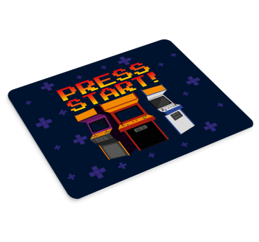 Tappetino mouse gaming macchine arcade retro - TenStickers