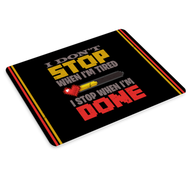 Tappetino mouse con frase citazione motivazionale focus - TenStickers