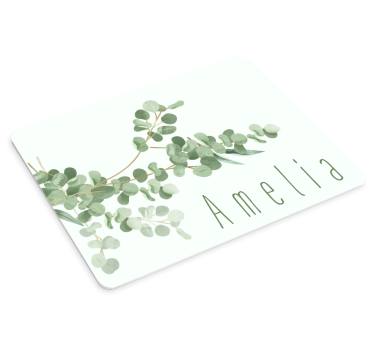 Tappetino mouse personalizzabile foglia di eucalipto - TenStickers