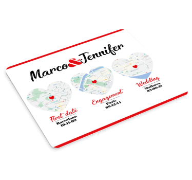 Mouse pad momenti e luoghi speciali - TenStickers