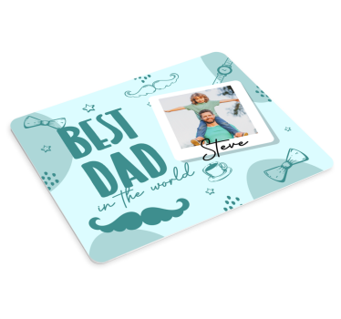 Tappetino mouse miglior papà - TenStickers