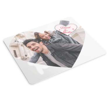 Tappeto pvc mouse a cuore e foto personalizzata - TenStickers