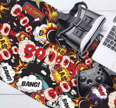 Mouse pad in vinile boom gaming - TenStickers