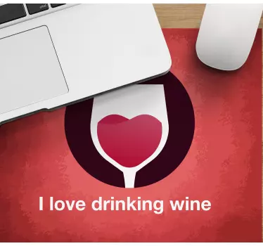 Mouse pad originale Amo bere vino - TenStickers