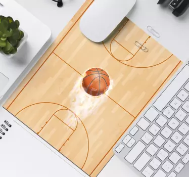 Mouse pad originale Campo da basket - TenStickers