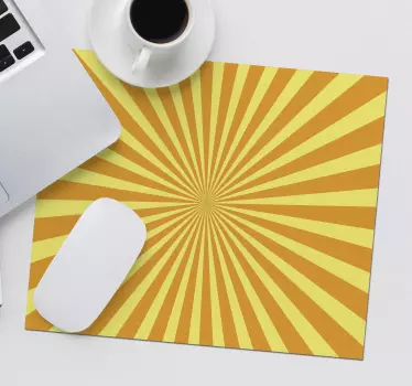 Mouse pad originale Tramonto astratto con toni arancioni - TenStickers