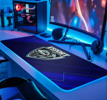 Poggiapolso mouse gaming il tuo logo di e-sports - TenStickers