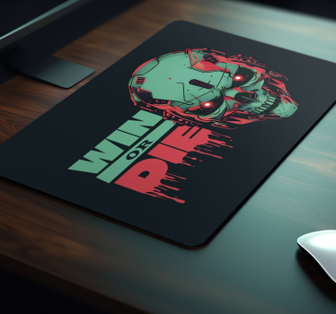 Poggiapolso mouse gaming vincere o morire - TenStickers