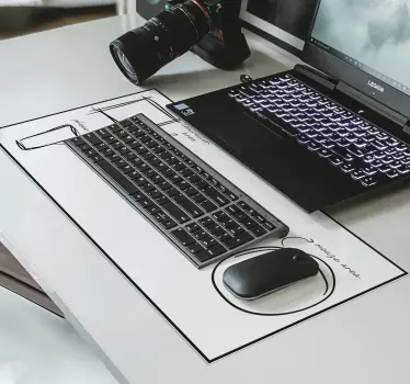 Poggiapolso mouse gaming zona giochi - TenStickers