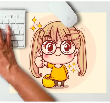 Tappetino mouse anime personaggio cartone allegro - TenStickers