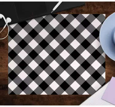 Tappetino mouse con motivi e texture a quadri classici - TenStickers